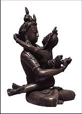 la représentation type du Bouddha et de sa Shakti