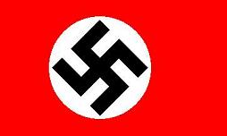 Le svastika Nazi, incliné à 45 degrés