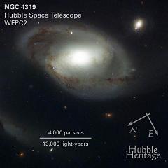 une galaxie  bras spirals dans la constellation de Draco